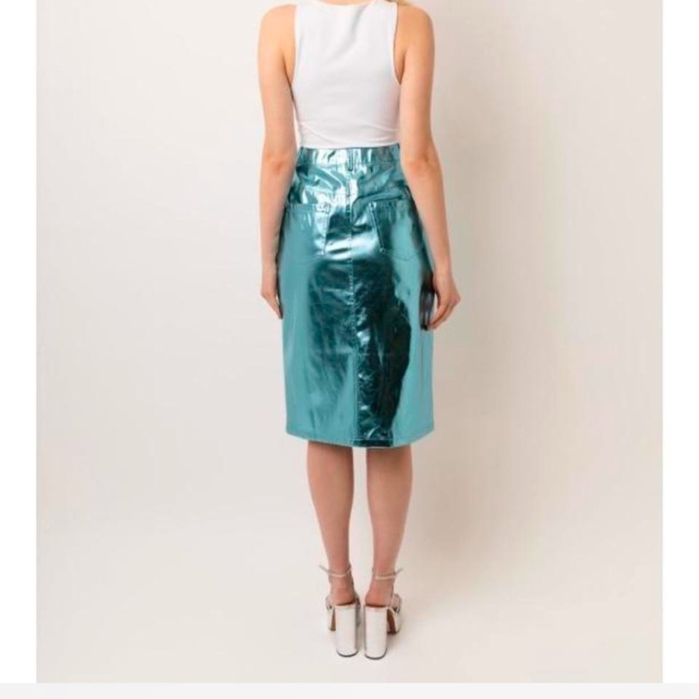 Lupe metallic light blue skirt - Picture 3 of 7